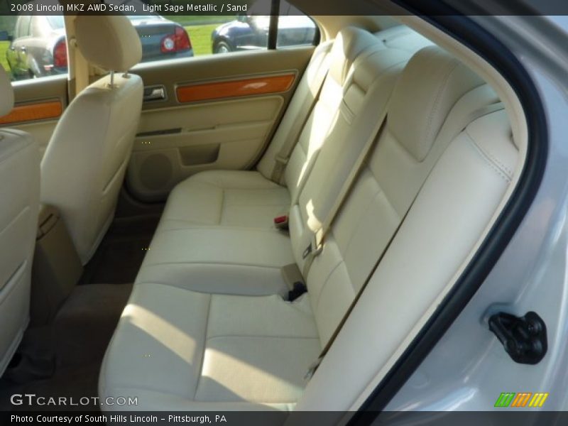 Light Sage Metallic / Sand 2008 Lincoln MKZ AWD Sedan