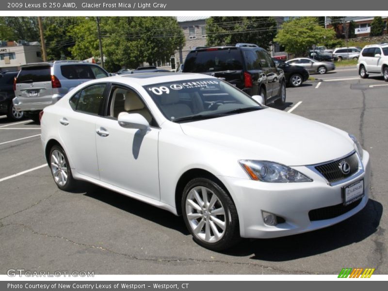 Glacier Frost Mica / Light Gray 2009 Lexus IS 250 AWD