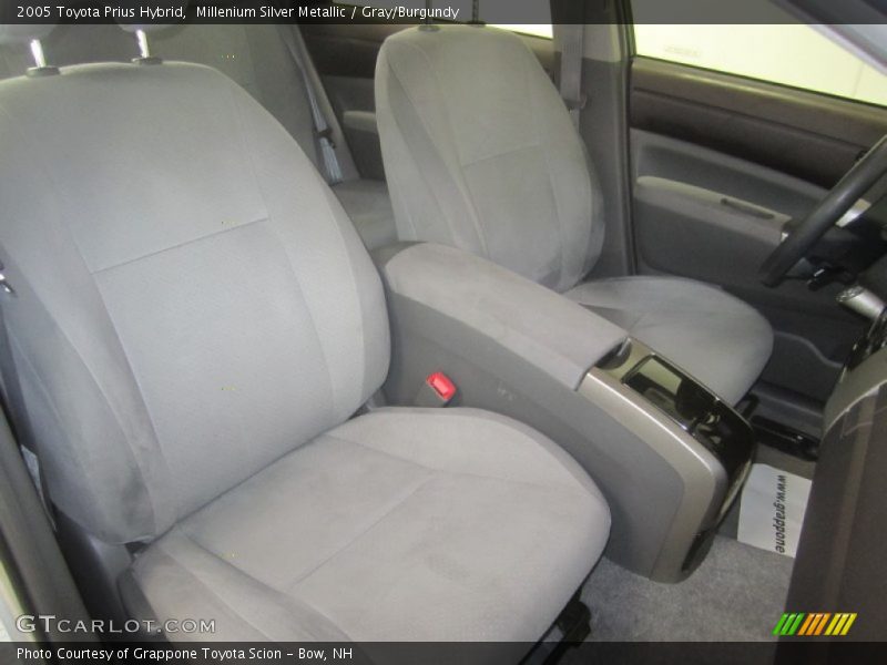 Millenium Silver Metallic / Gray/Burgundy 2005 Toyota Prius Hybrid