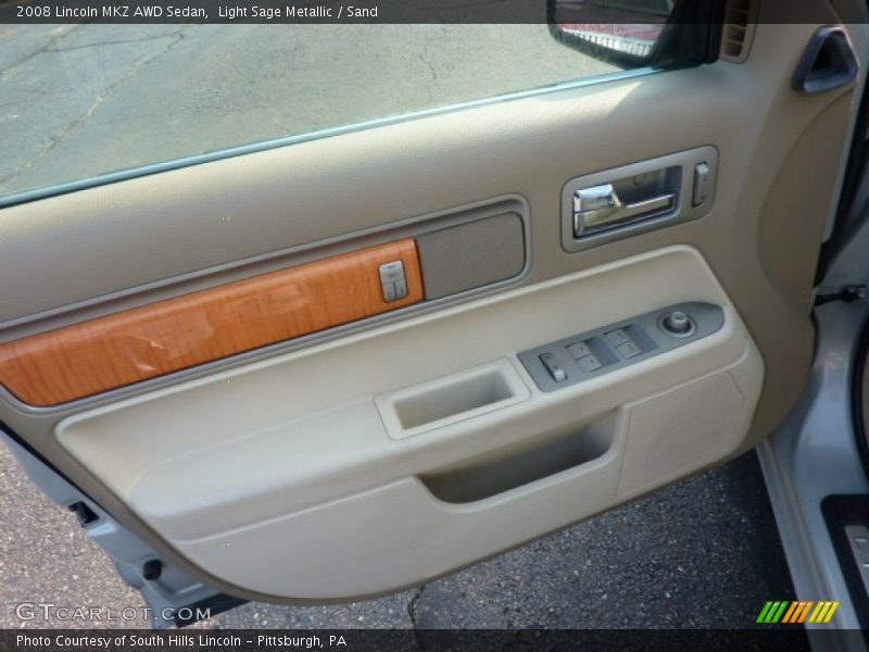 Light Sage Metallic / Sand 2008 Lincoln MKZ AWD Sedan