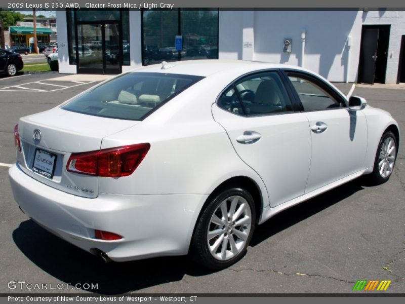 Glacier Frost Mica / Light Gray 2009 Lexus IS 250 AWD