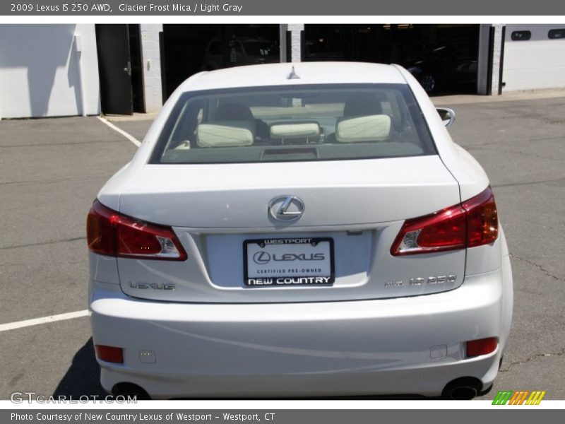 Glacier Frost Mica / Light Gray 2009 Lexus IS 250 AWD