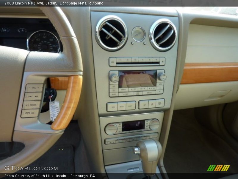 Light Sage Metallic / Sand 2008 Lincoln MKZ AWD Sedan