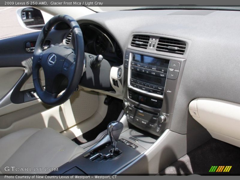 Glacier Frost Mica / Light Gray 2009 Lexus IS 250 AWD