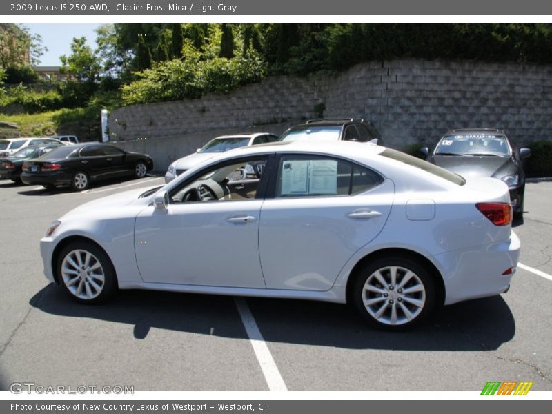 Glacier Frost Mica / Light Gray 2009 Lexus IS 250 AWD