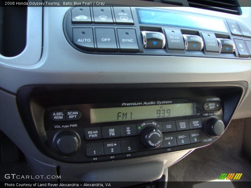 Baltic Blue Pearl / Gray 2008 Honda Odyssey Touring