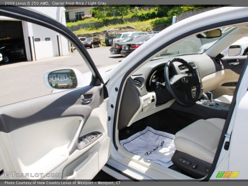 Glacier Frost Mica / Light Gray 2009 Lexus IS 250 AWD
