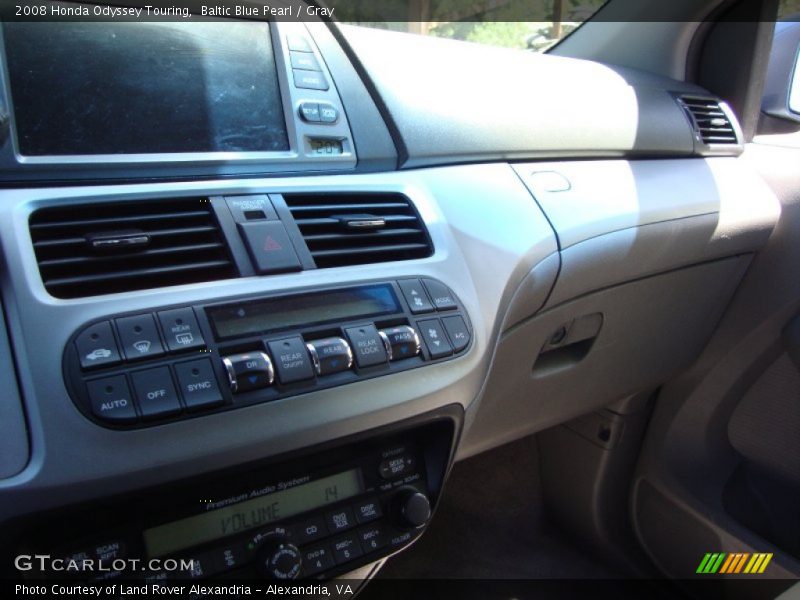 Baltic Blue Pearl / Gray 2008 Honda Odyssey Touring