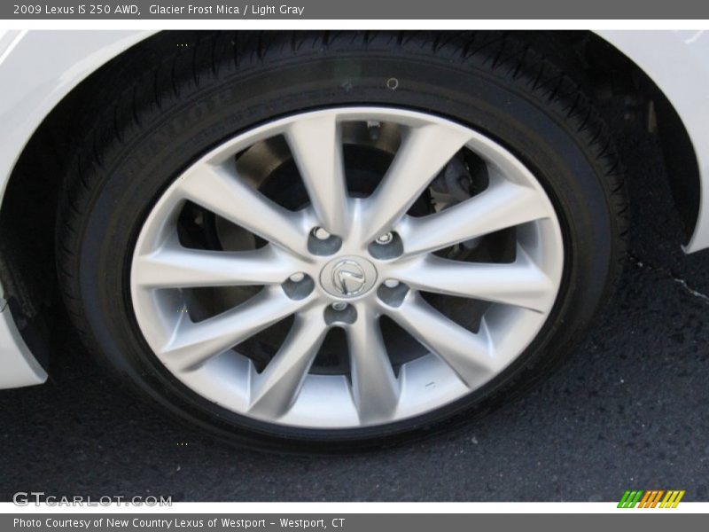 Glacier Frost Mica / Light Gray 2009 Lexus IS 250 AWD