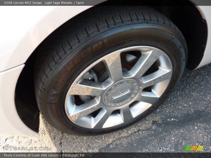 Light Sage Metallic / Sand 2008 Lincoln MKZ Sedan