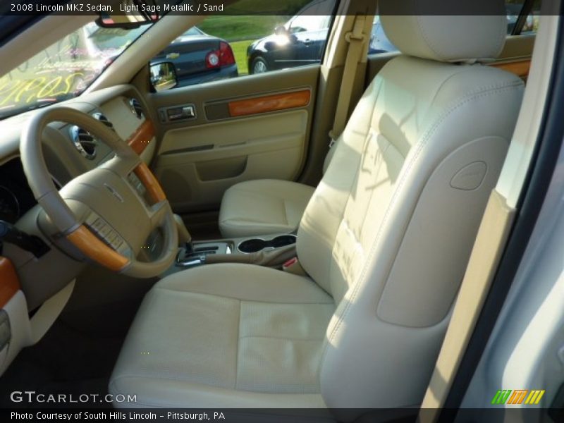 Light Sage Metallic / Sand 2008 Lincoln MKZ Sedan