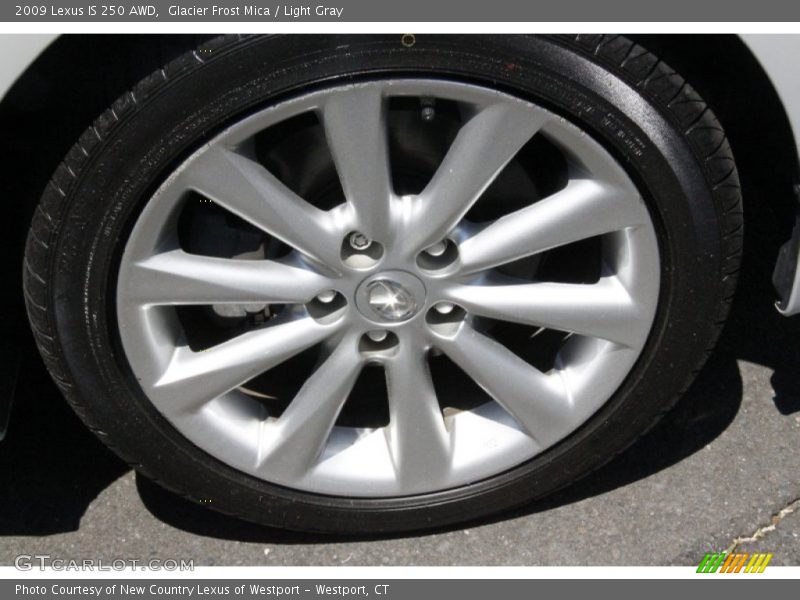 Glacier Frost Mica / Light Gray 2009 Lexus IS 250 AWD