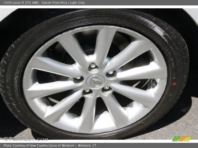Glacier Frost Mica / Light Gray 2009 Lexus IS 250 AWD