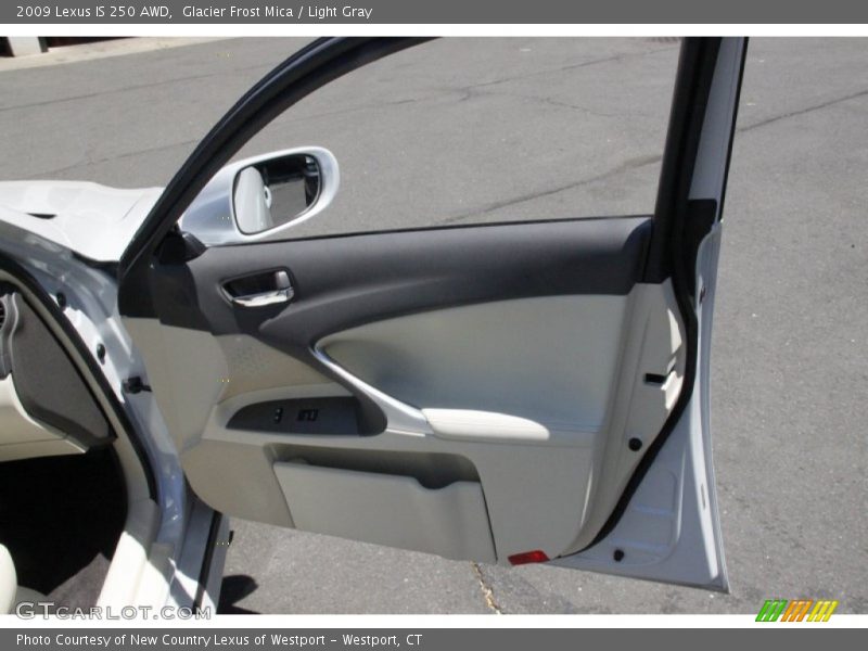 Glacier Frost Mica / Light Gray 2009 Lexus IS 250 AWD