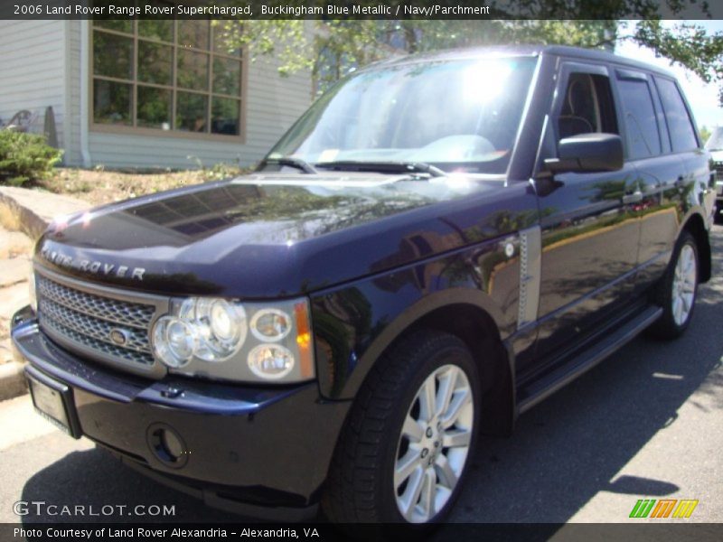 Buckingham Blue Metallic / Navy/Parchment 2006 Land Rover Range Rover Supercharged