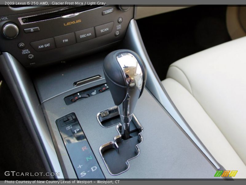 Glacier Frost Mica / Light Gray 2009 Lexus IS 250 AWD
