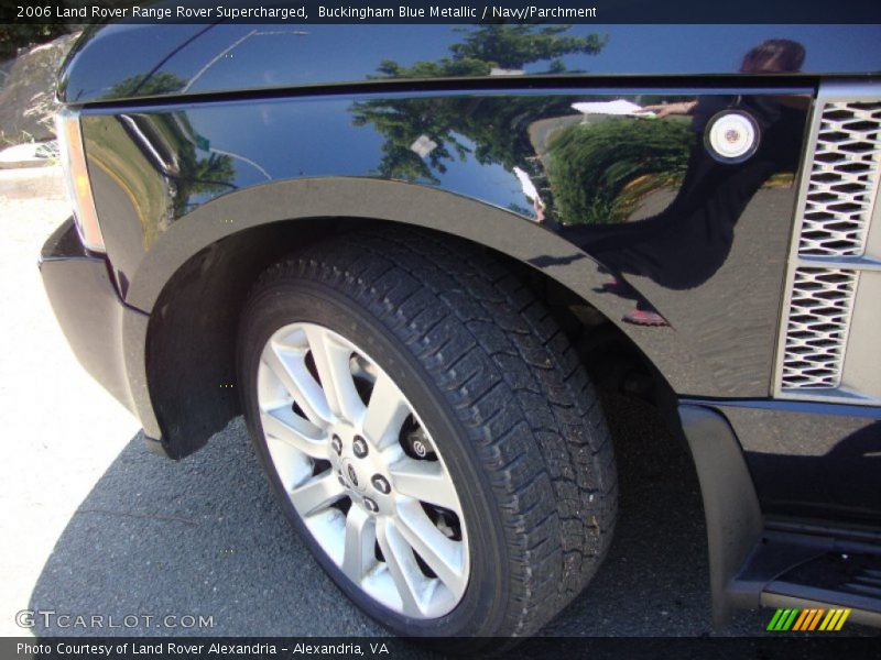 Buckingham Blue Metallic / Navy/Parchment 2006 Land Rover Range Rover Supercharged