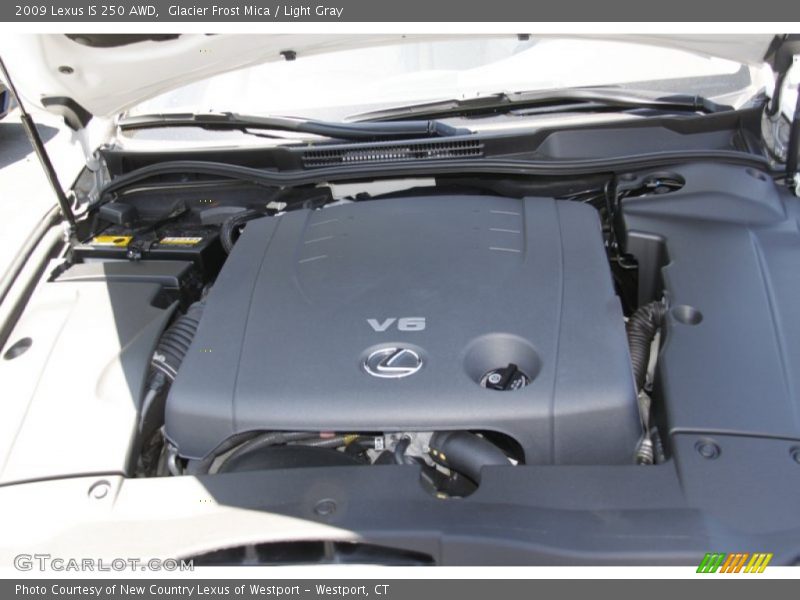 Glacier Frost Mica / Light Gray 2009 Lexus IS 250 AWD