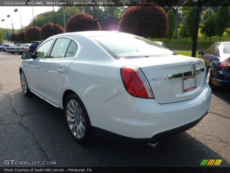 White Suede / Cashmere/Fine Line Ebony 2010 Lincoln MKS AWD