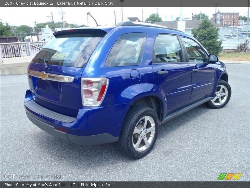 Laser Blue Metallic / Dark Gray 2007 Chevrolet Equinox LS