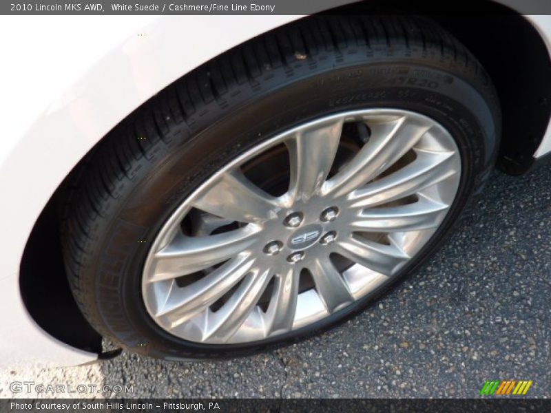 White Suede / Cashmere/Fine Line Ebony 2010 Lincoln MKS AWD