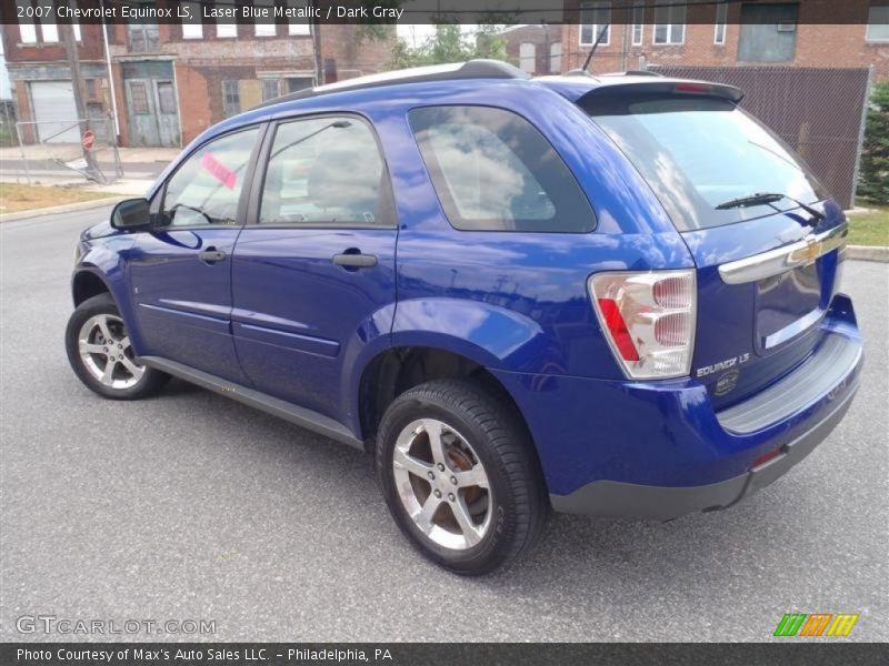 Laser Blue Metallic / Dark Gray 2007 Chevrolet Equinox LS
