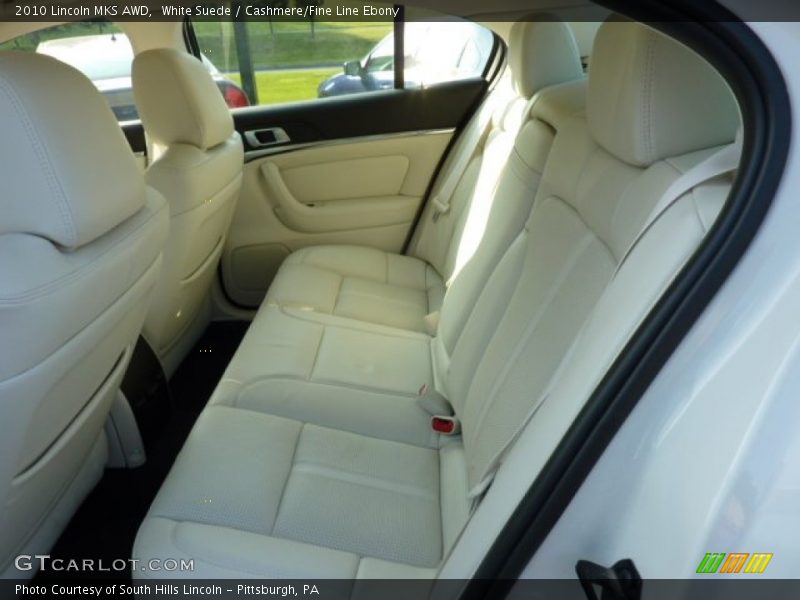 White Suede / Cashmere/Fine Line Ebony 2010 Lincoln MKS AWD