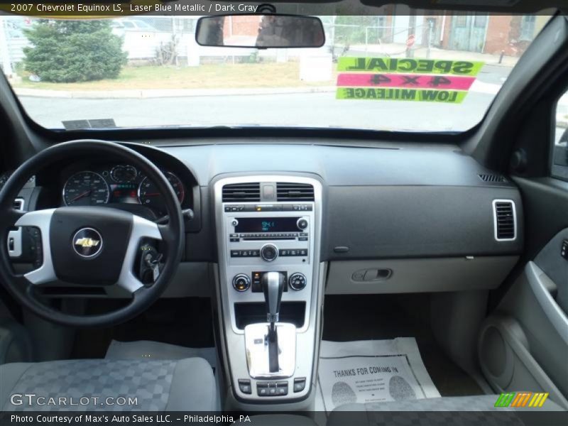 Laser Blue Metallic / Dark Gray 2007 Chevrolet Equinox LS