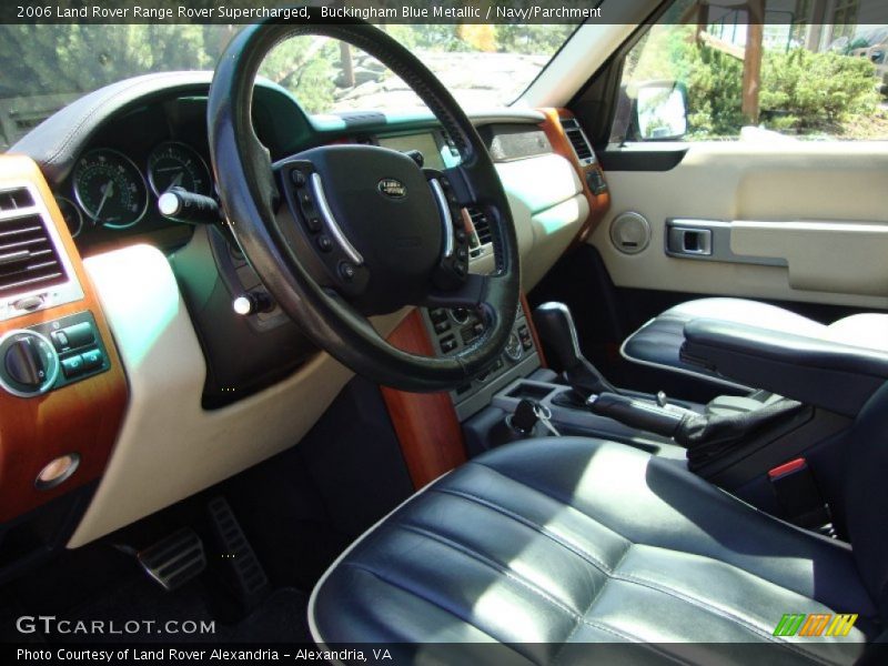 Buckingham Blue Metallic / Navy/Parchment 2006 Land Rover Range Rover Supercharged