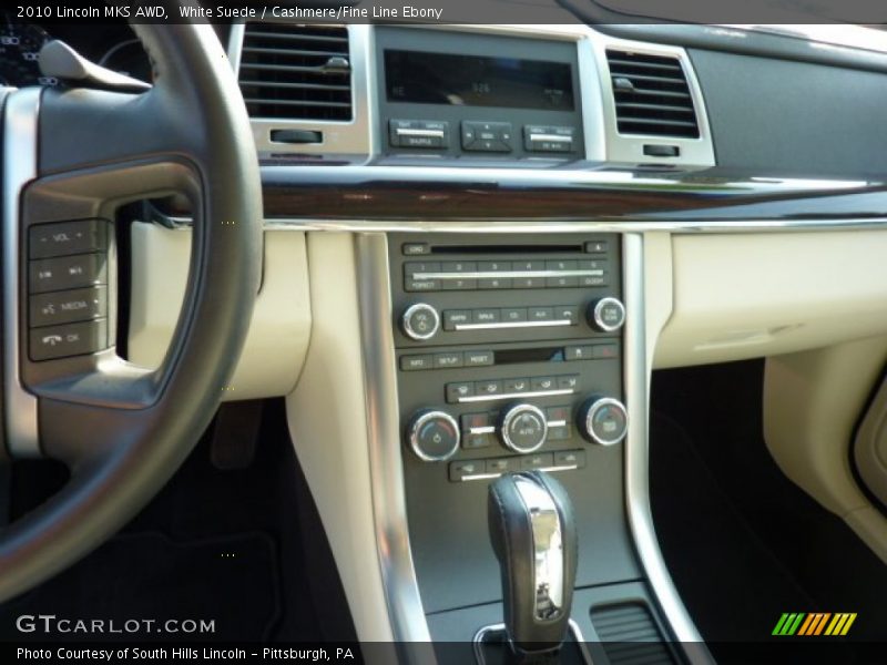 White Suede / Cashmere/Fine Line Ebony 2010 Lincoln MKS AWD