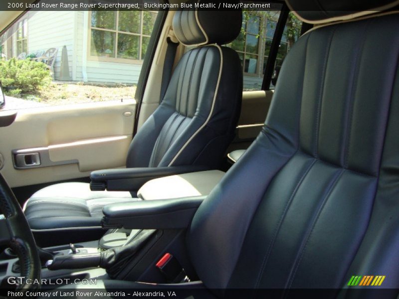 Buckingham Blue Metallic / Navy/Parchment 2006 Land Rover Range Rover Supercharged