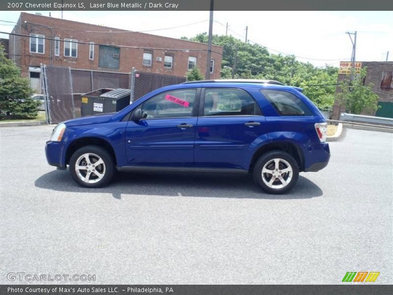 Laser Blue Metallic / Dark Gray 2007 Chevrolet Equinox LS
