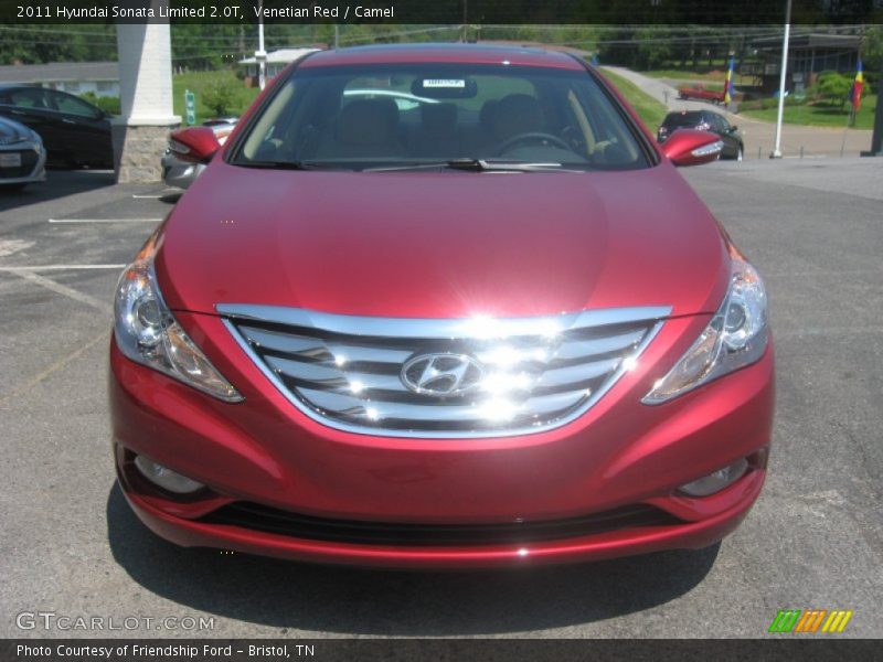 Venetian Red / Camel 2011 Hyundai Sonata Limited 2.0T