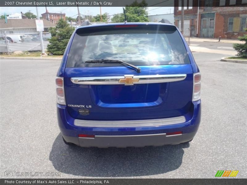 Laser Blue Metallic / Dark Gray 2007 Chevrolet Equinox LS