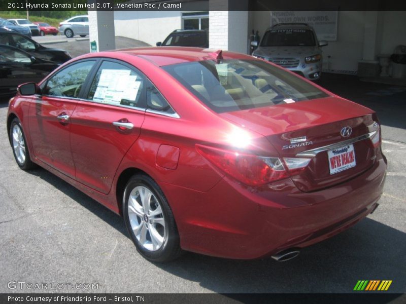 Venetian Red / Camel 2011 Hyundai Sonata Limited 2.0T