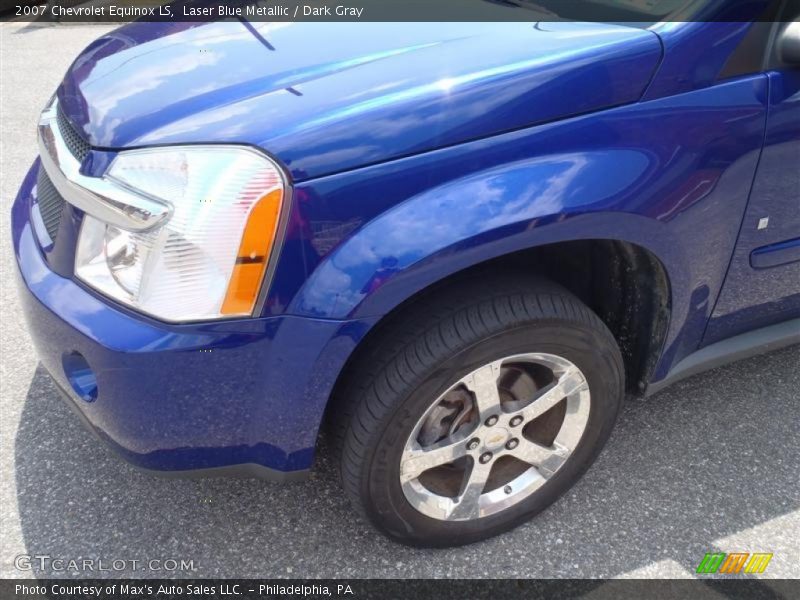 Laser Blue Metallic / Dark Gray 2007 Chevrolet Equinox LS