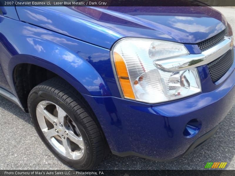 Laser Blue Metallic / Dark Gray 2007 Chevrolet Equinox LS