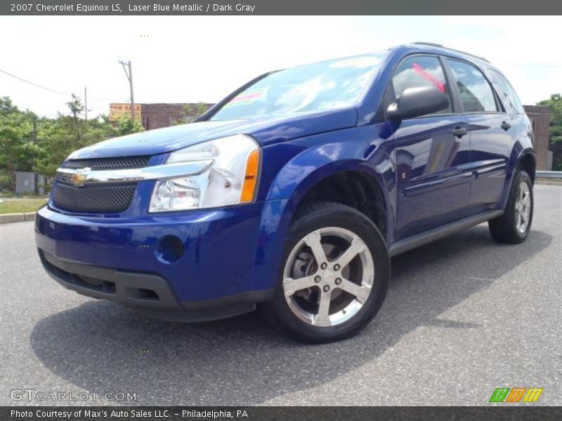 Laser Blue Metallic / Dark Gray 2007 Chevrolet Equinox LS