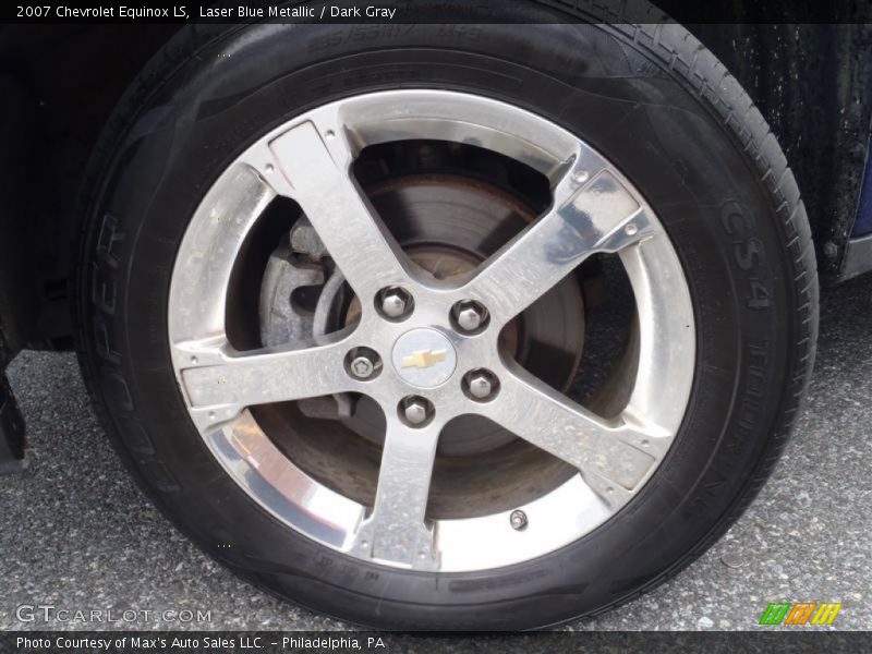 Laser Blue Metallic / Dark Gray 2007 Chevrolet Equinox LS
