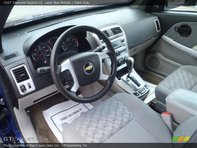 Laser Blue Metallic / Dark Gray 2007 Chevrolet Equinox LS