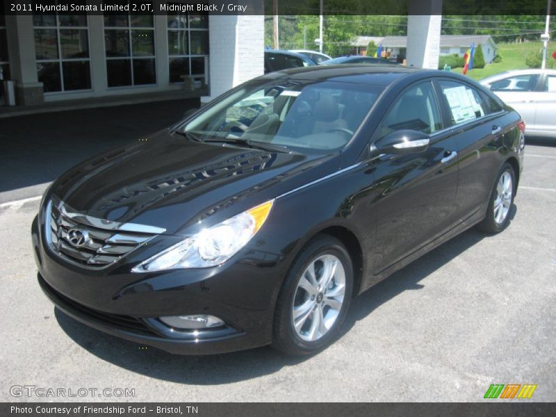 Midnight Black / Gray 2011 Hyundai Sonata Limited 2.0T