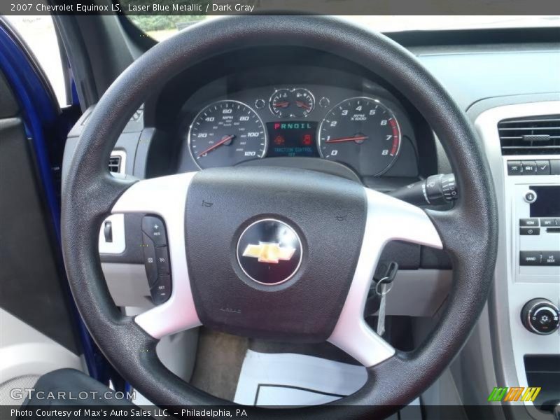 Laser Blue Metallic / Dark Gray 2007 Chevrolet Equinox LS