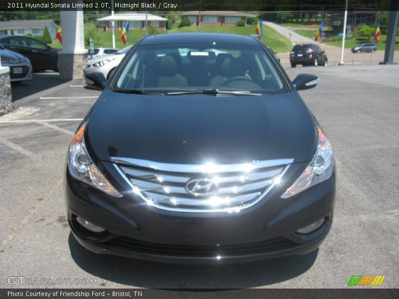 Midnight Black / Gray 2011 Hyundai Sonata Limited 2.0T