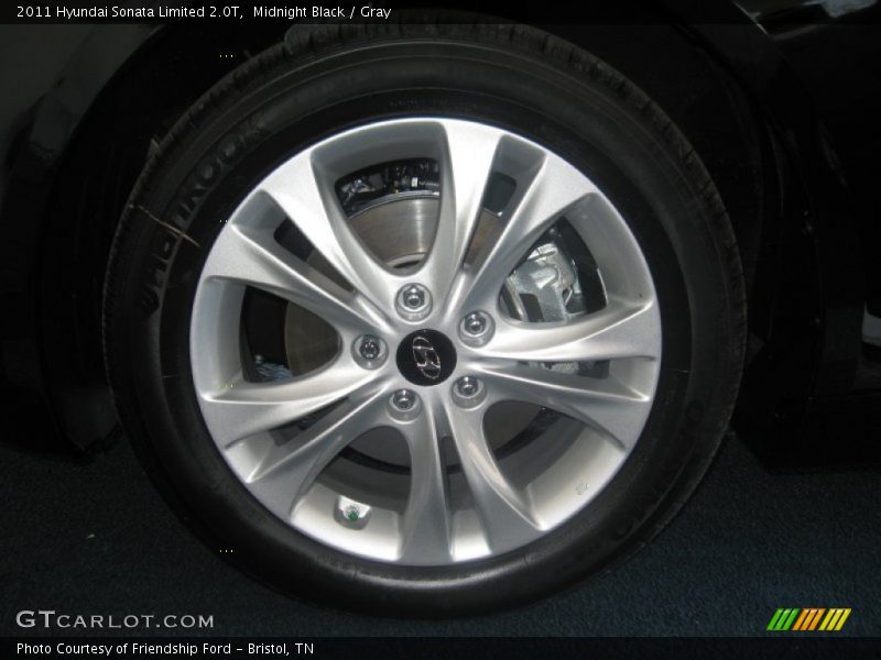 Midnight Black / Gray 2011 Hyundai Sonata Limited 2.0T