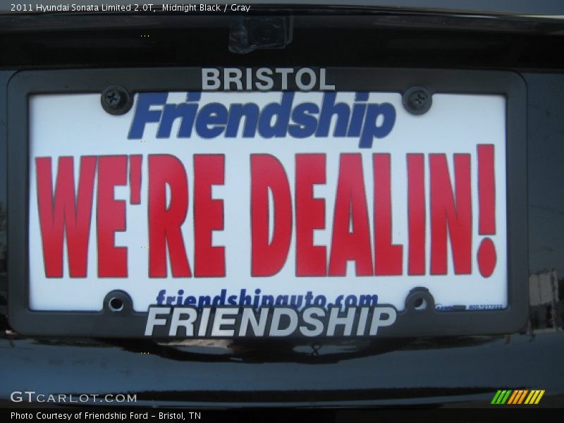 Midnight Black / Gray 2011 Hyundai Sonata Limited 2.0T