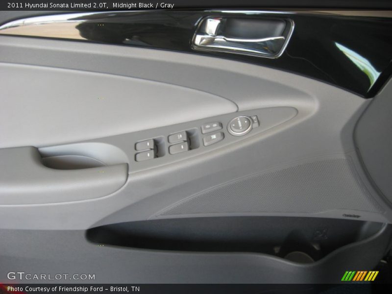 Midnight Black / Gray 2011 Hyundai Sonata Limited 2.0T
