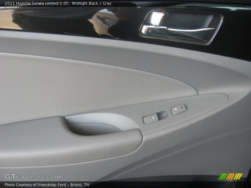 Midnight Black / Gray 2011 Hyundai Sonata Limited 2.0T
