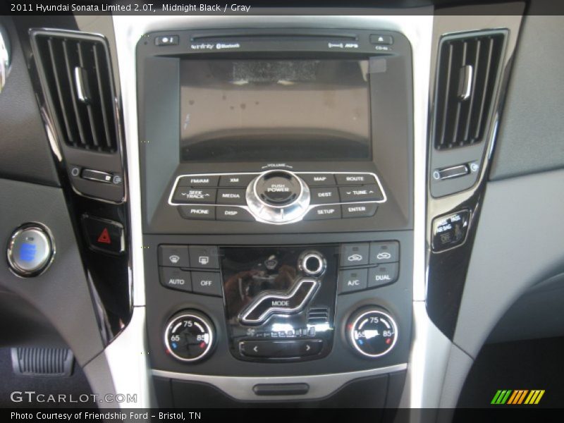 Midnight Black / Gray 2011 Hyundai Sonata Limited 2.0T