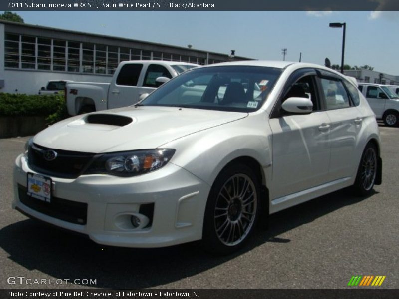 Satin White Pearl / STI  Black/Alcantara 2011 Subaru Impreza WRX STi
