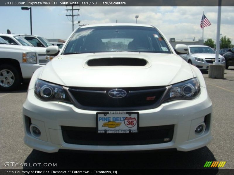 Satin White Pearl / STI  Black/Alcantara 2011 Subaru Impreza WRX STi